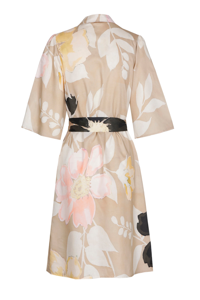 Robe chemisier avec imprimé fleuri