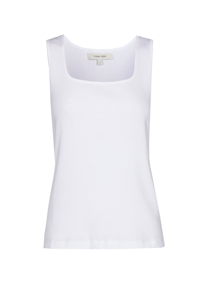 Top sans manches blanc