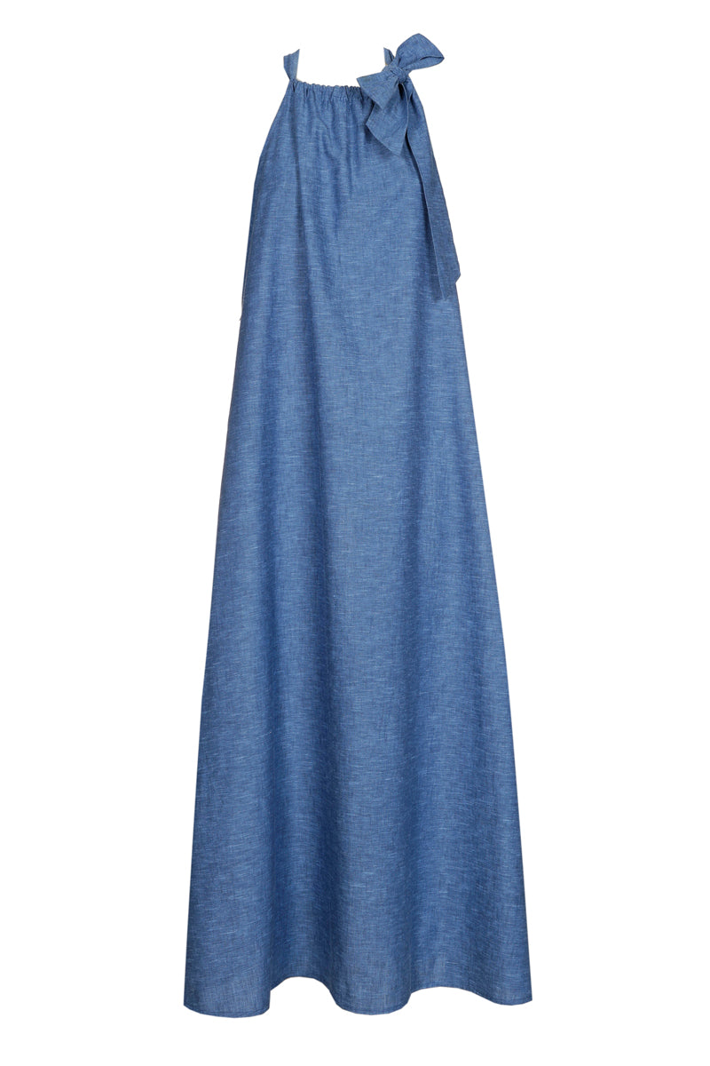 Longue robe d'été en denim