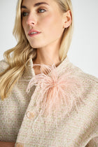 Roze broche