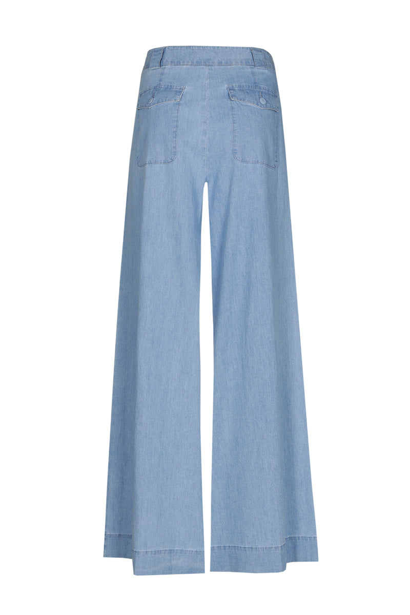 Pantalon long et large en denim