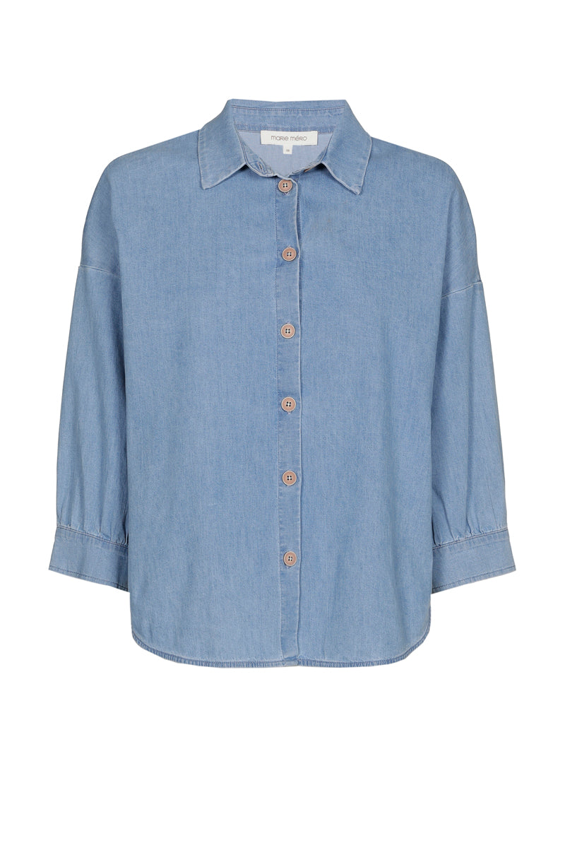 Eenvoudig denim bloesje