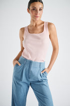 Top sans manches rose