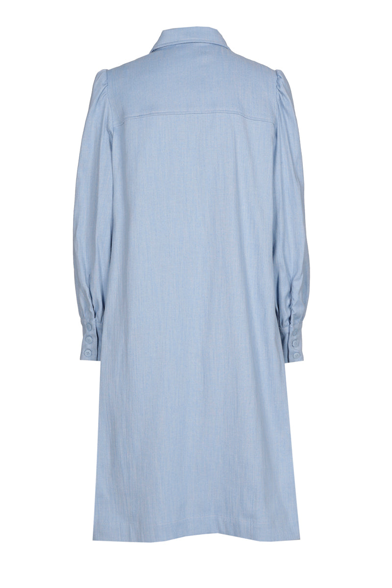 Jeans dress with bow