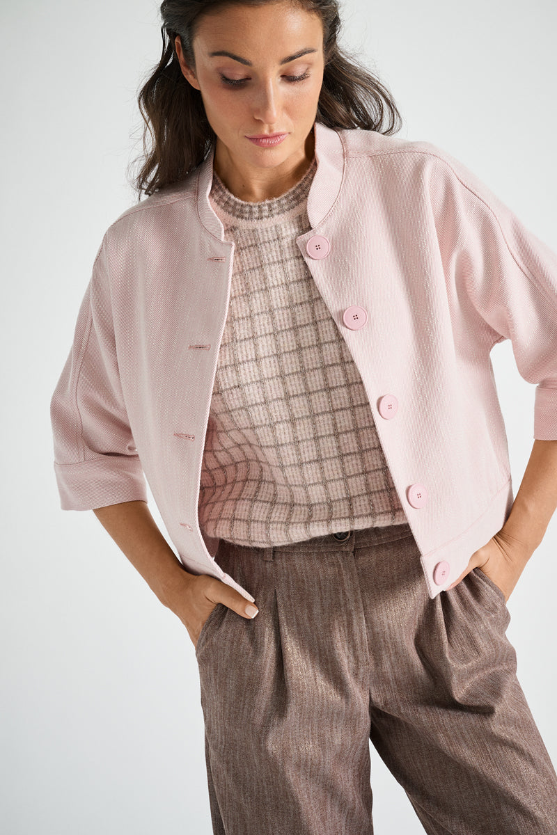 Short pink blazer
