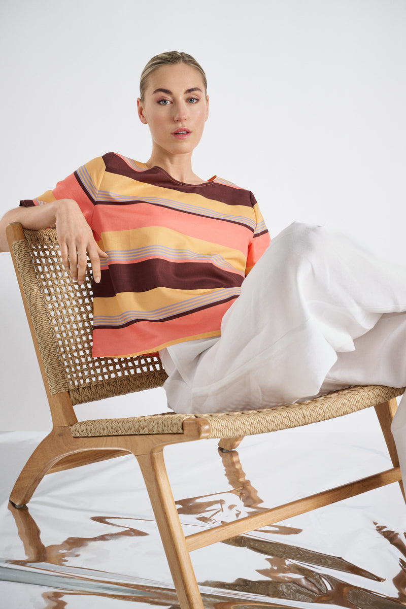 Multicolor short sleeves shirt