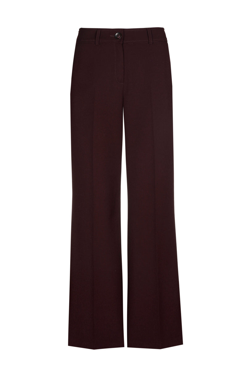 Rechte lange bordeaux broek