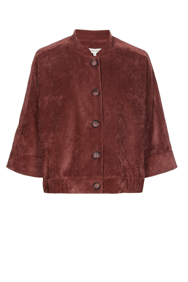 Cayenne brown velour blouse