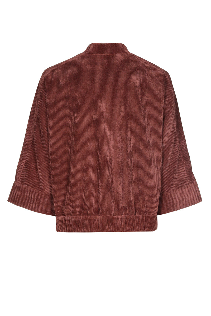 Cayenne brown velour blouse