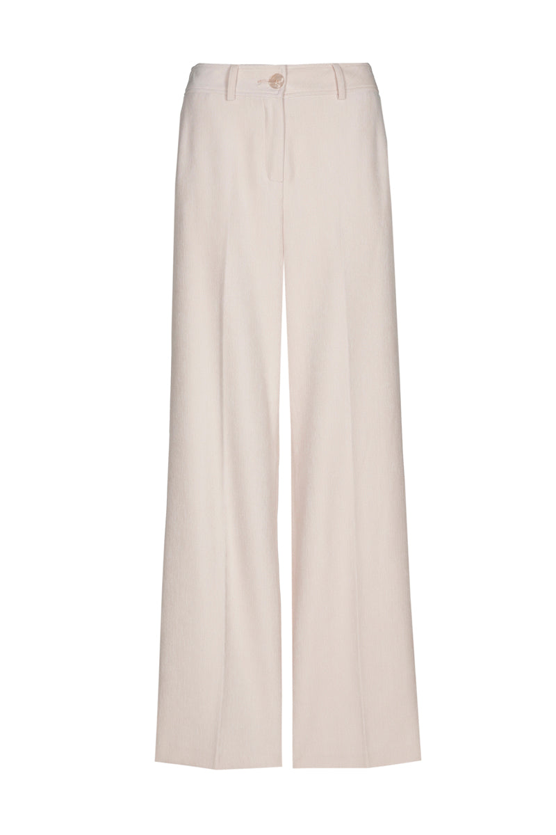 Rechte lange crème broek