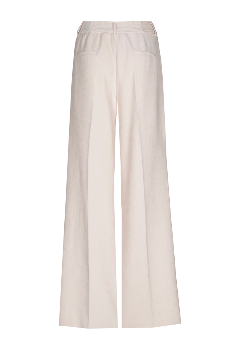 Rechte lange crème broek