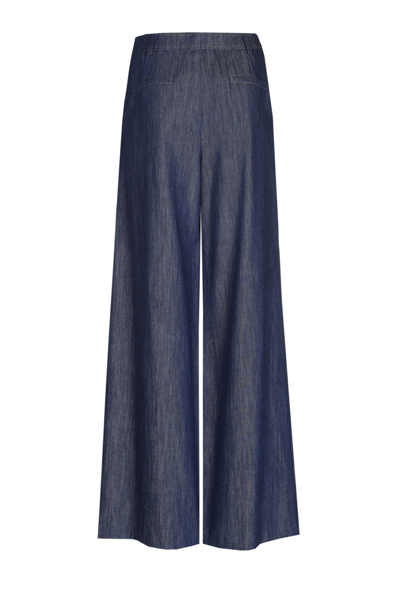 Lange wijde denim broek