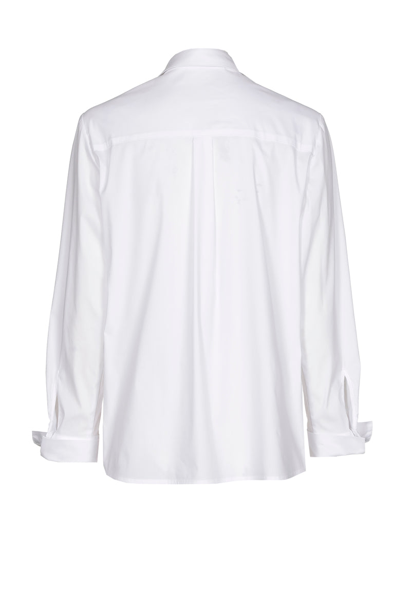 Classic straight white shirt
