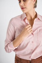 Classic straight pink shirt