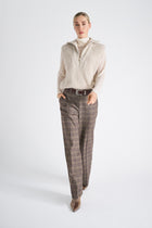 Lace cream turtleneck