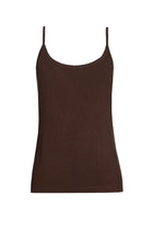 Bruine top met spaghettibandjes