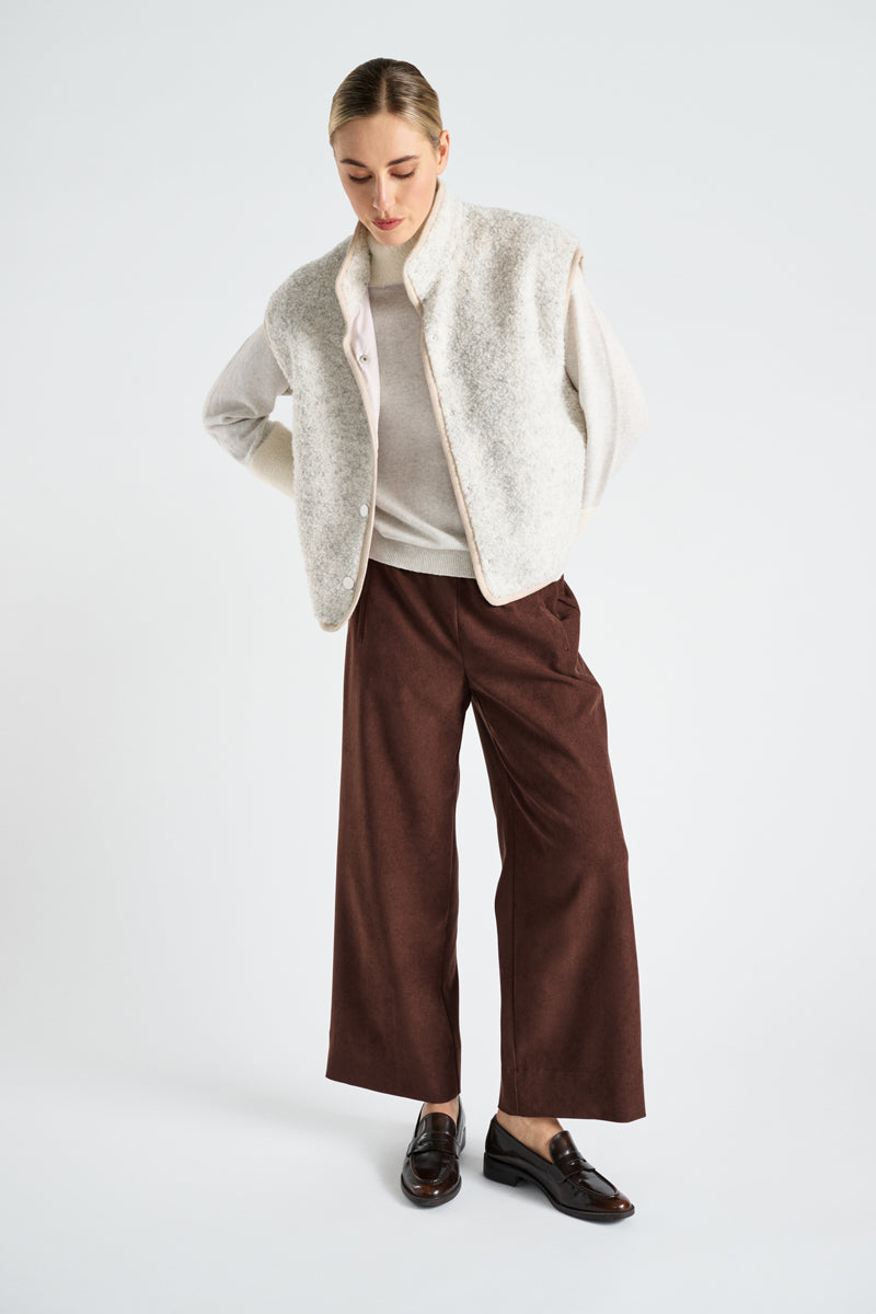 Pantalon ample et léger en mélange de coton