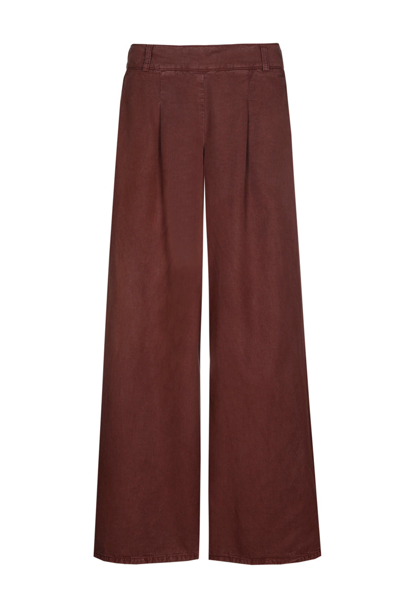 Lightweight, wide-leg trousers in a cotton blend