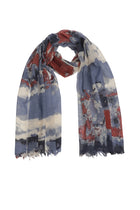 Wool graphic printed scarf
