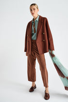 Echarpe graphique en laine-coton