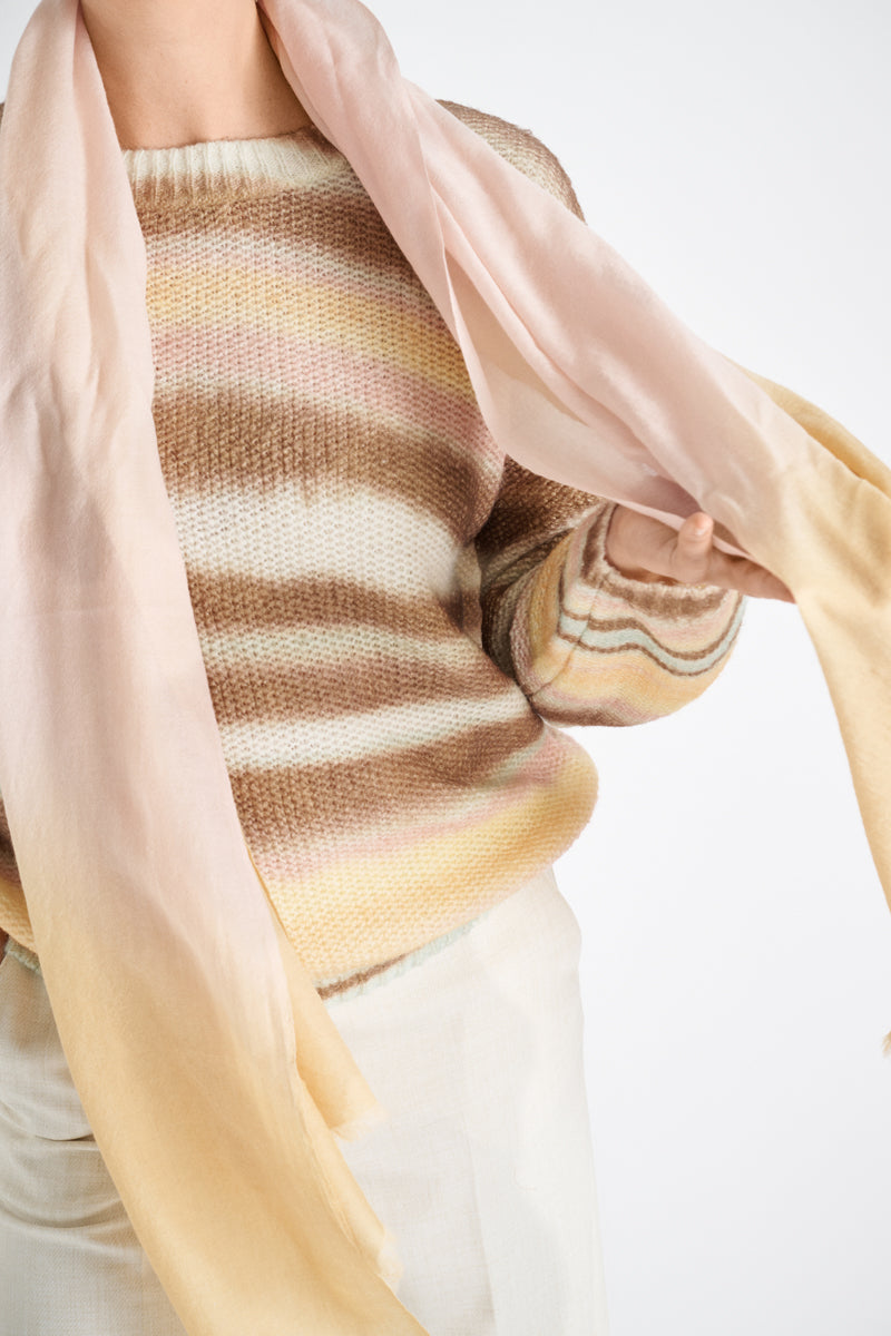 Dégradé wool scarf
