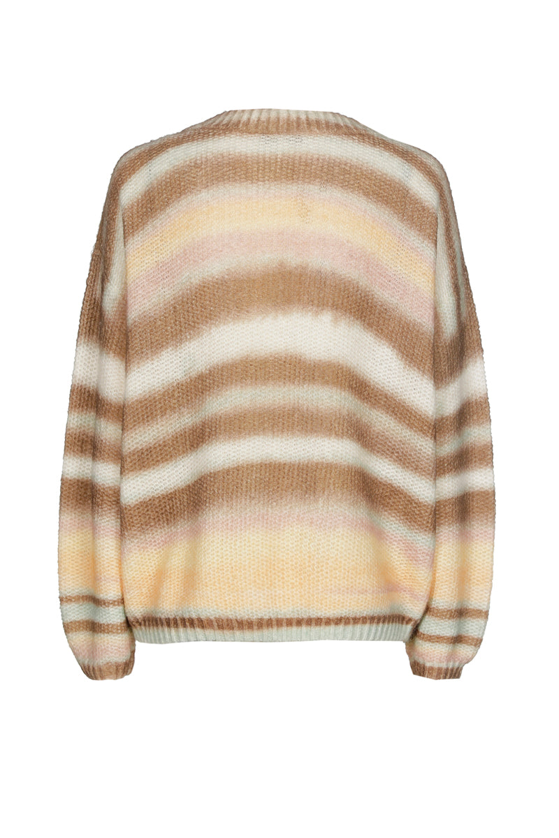 Boxy dégradé striped wool-alpaca sweater