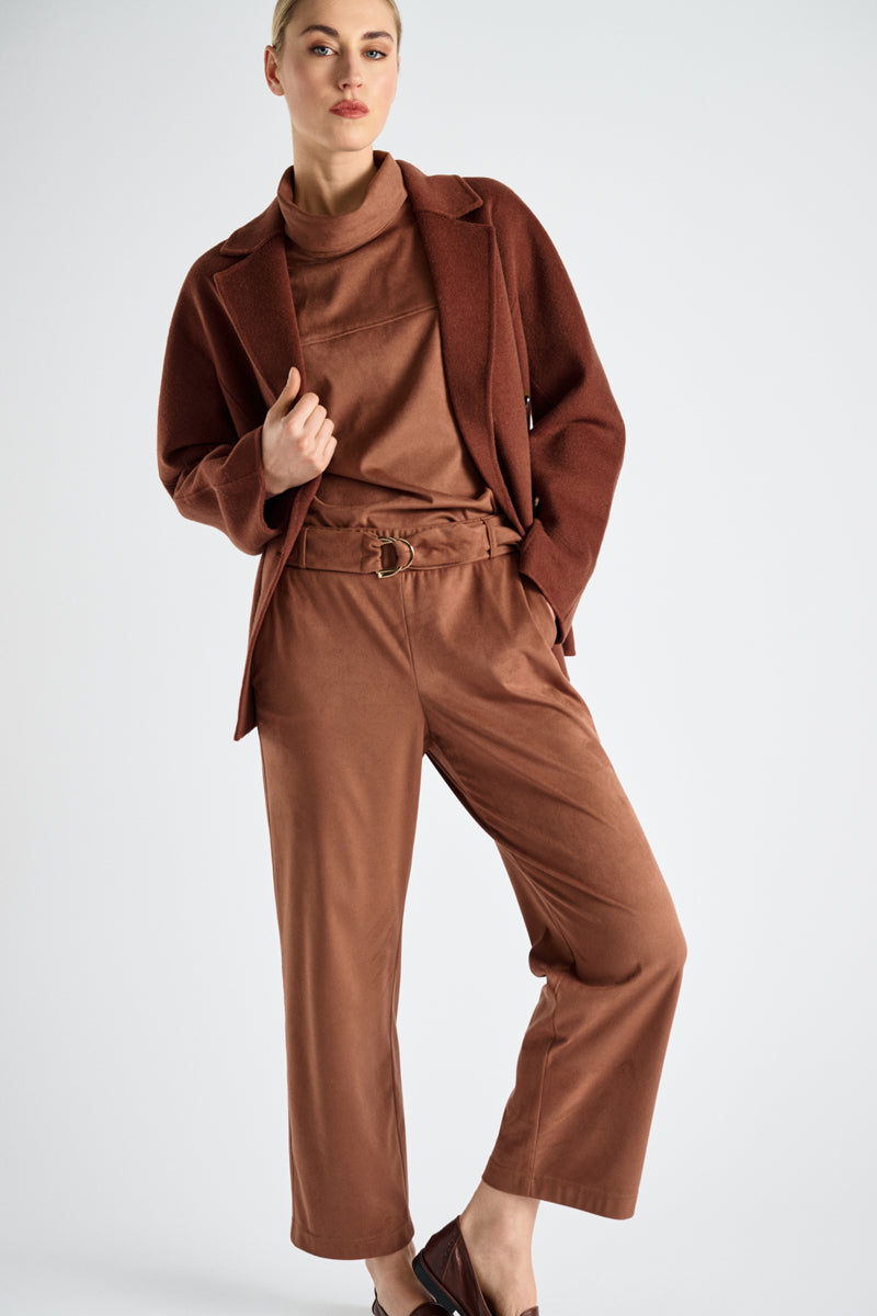Dark brown short coat