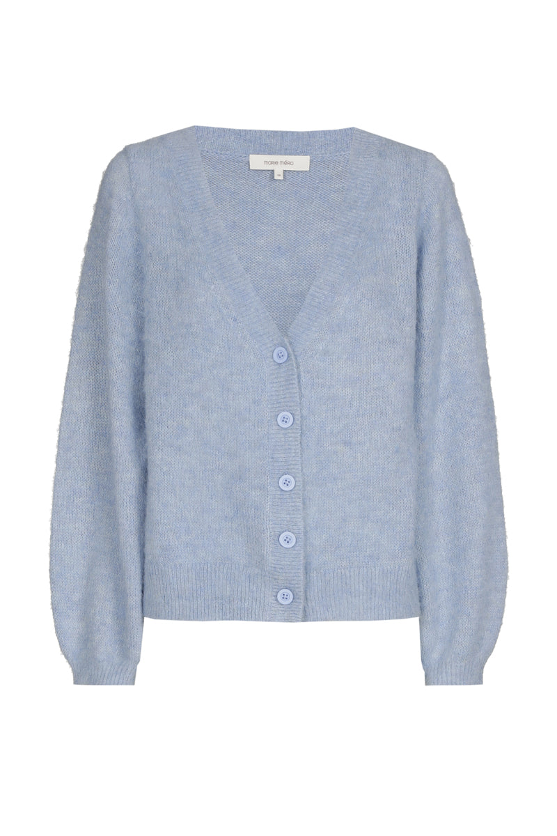 Sky blue V-neck cardigan