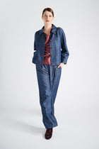 Rechte denim hemdsjas