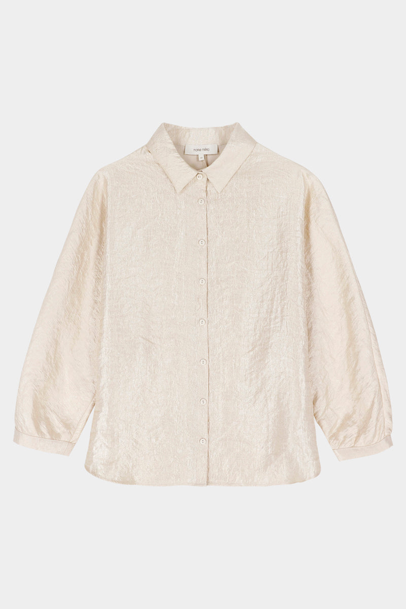 Chemisier ample couleur champagne