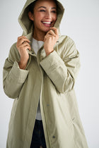 Khaki hooded parka