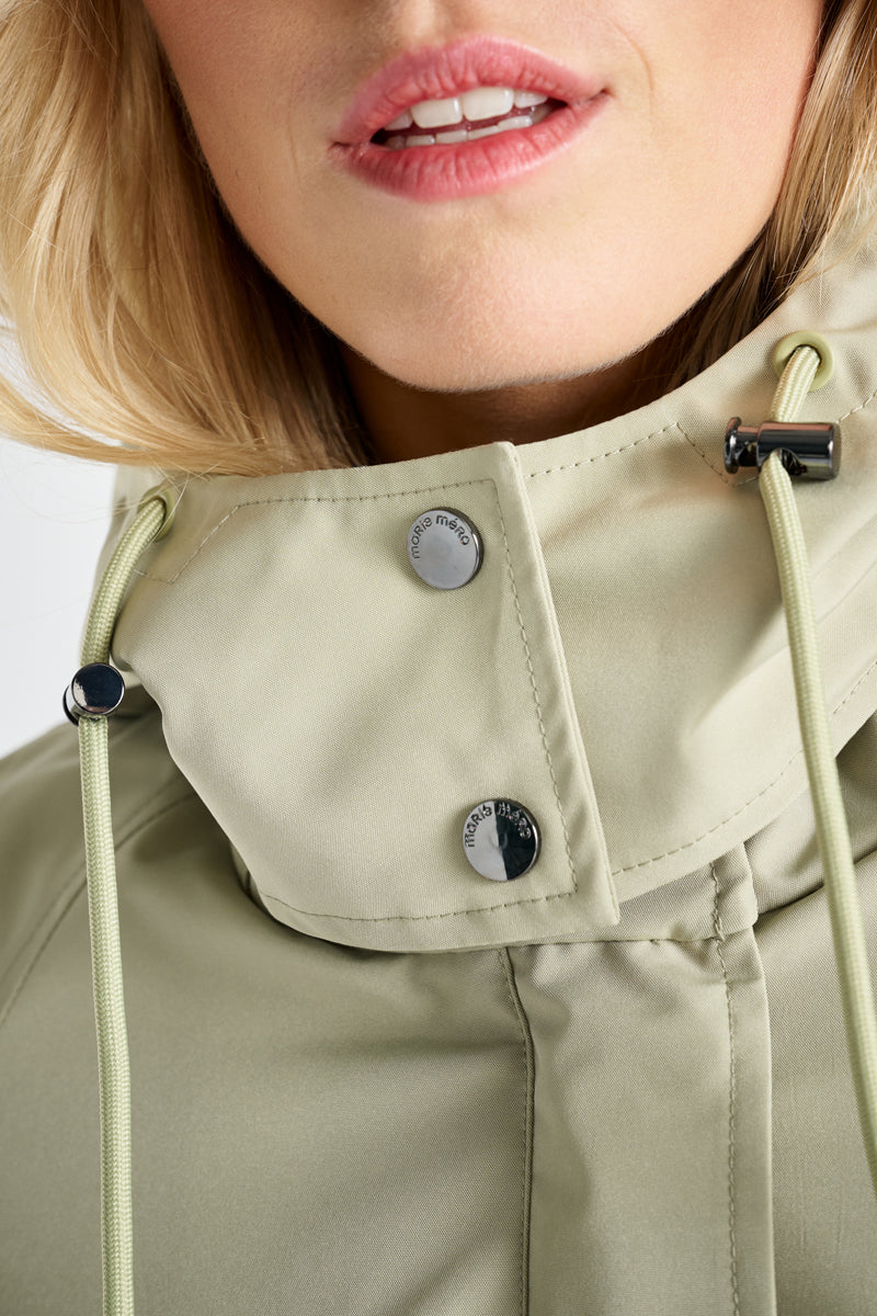 Khaki hooded parka