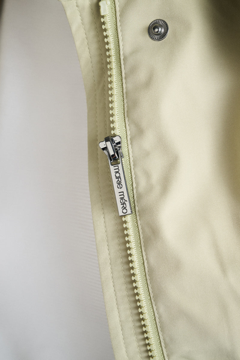 Khaki hooded parka