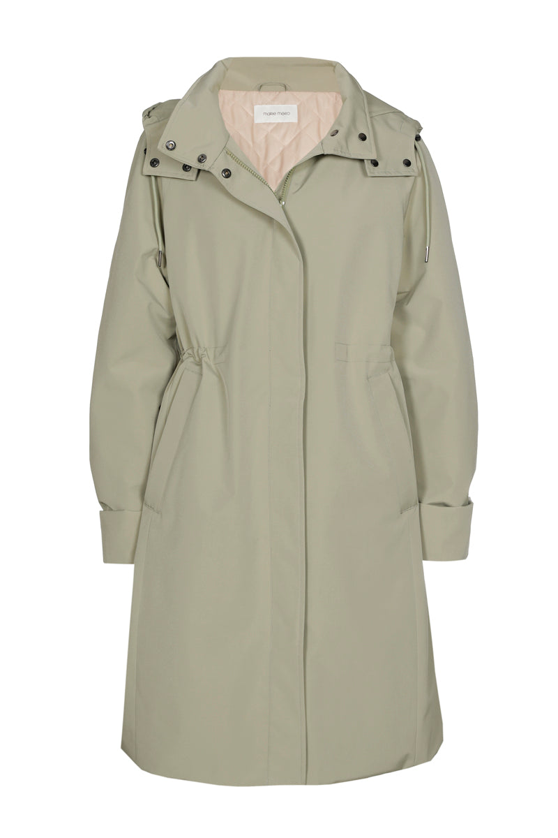 Khaki hooded parka