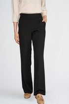 Pantalon large noir et taille élastique