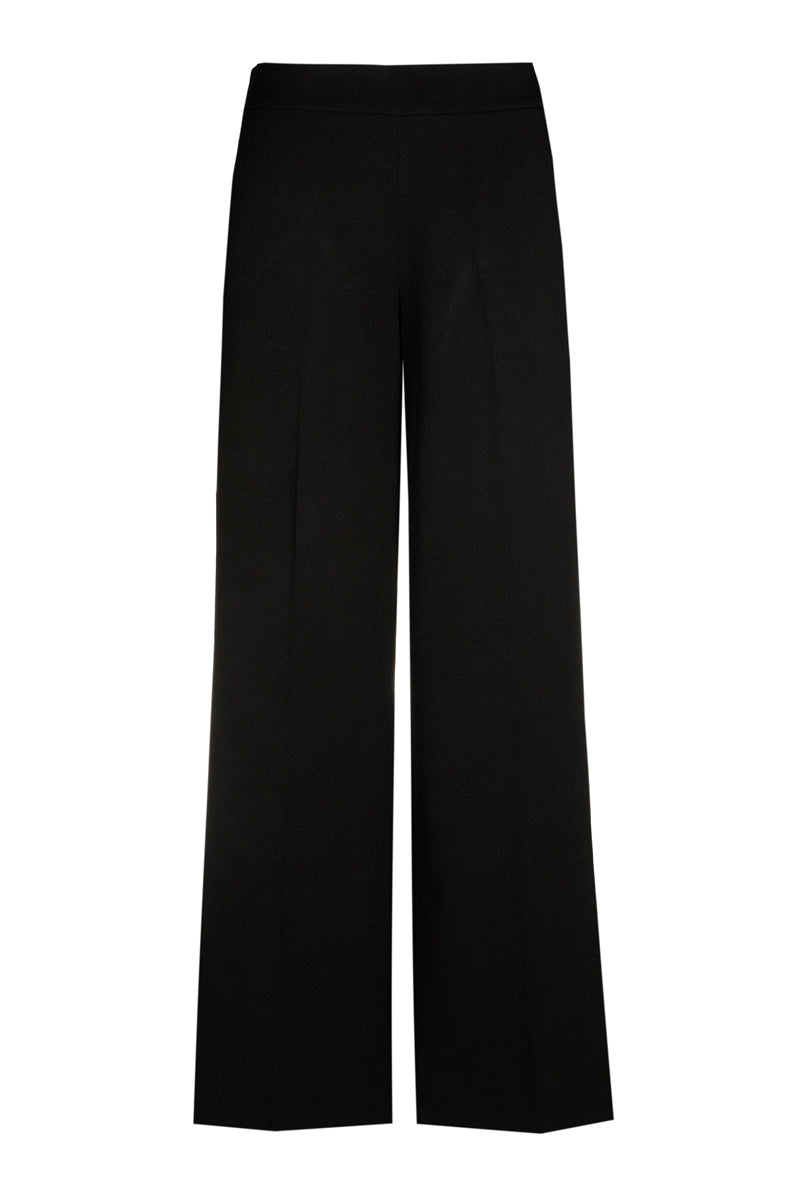 Pantalon large noir et taille élastique