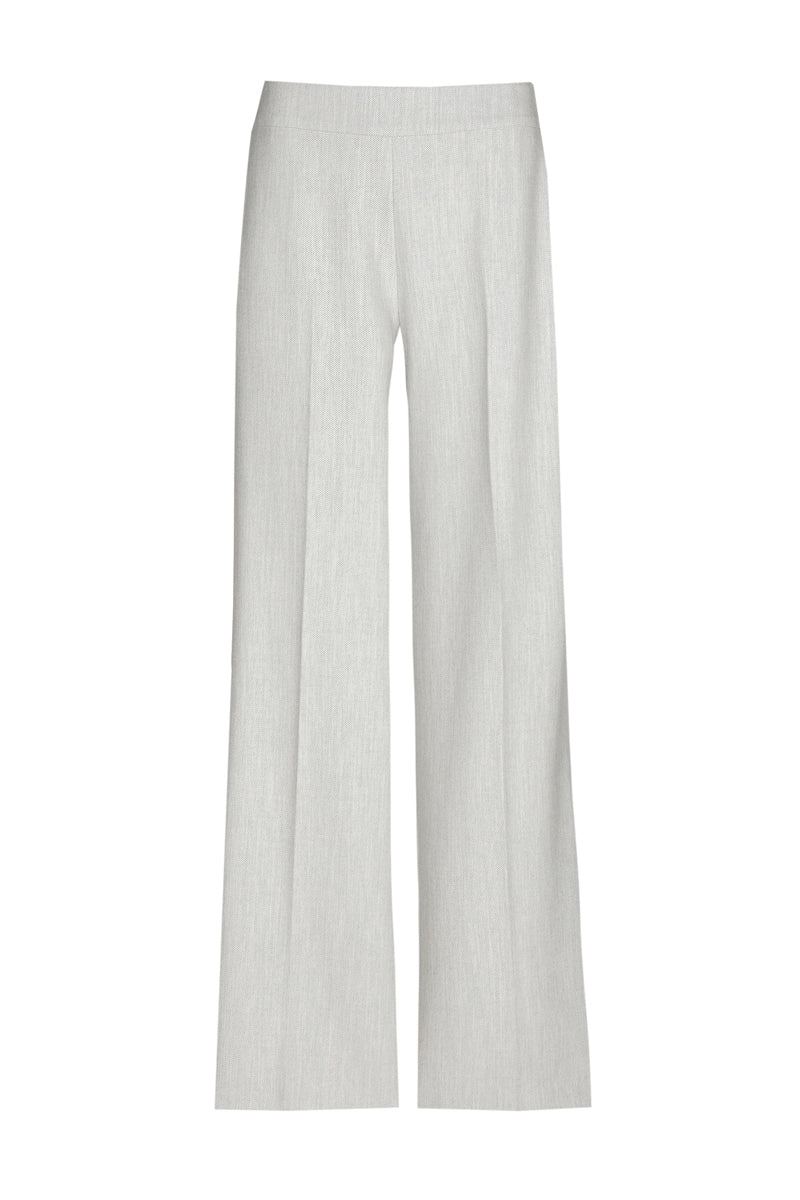 Pantalon large gris et élastique à l’arrière de la taille