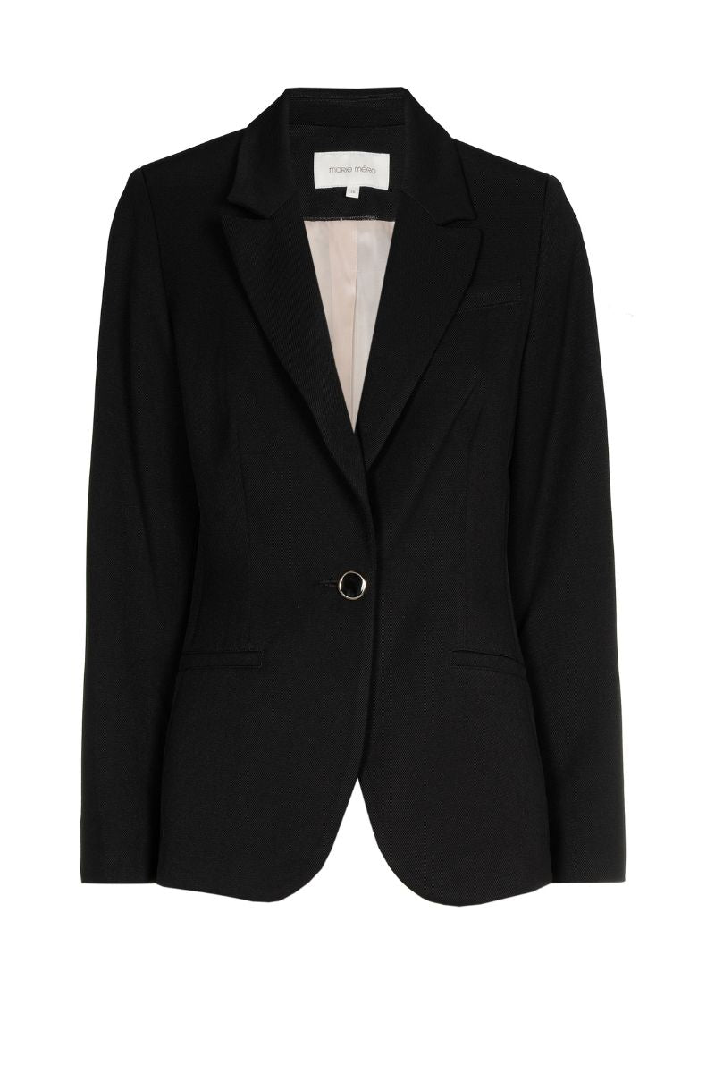 Blazer noir ajusté pour toutes les occasions
